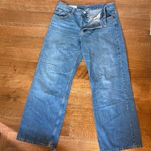Zara Blue Wide-Leg Jeans